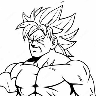 Broly Super Saiyajin Ausmalbild | Broly Ausmalbild