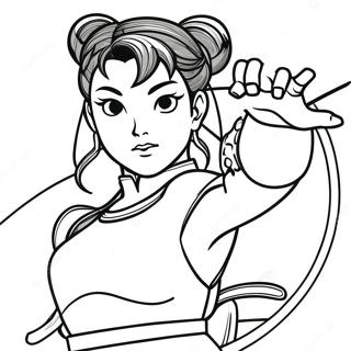 Chun Li Ausmalbild | Chun Li Ausmalbild