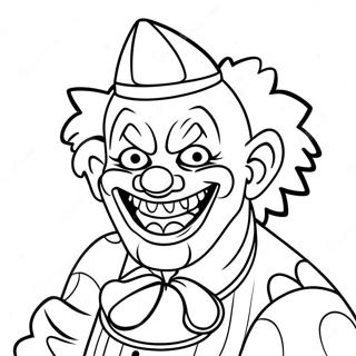 ICP Clown Charakter Ausmalbild | ICP Ausmalbild