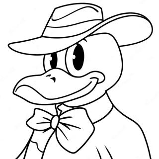 Darkwing Duck Ausmalbild | Dunkelwing Ente Ausmalbild