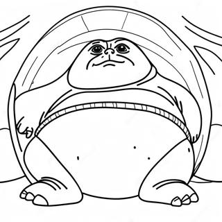 Jabba der Hutte Ausmalbild | Jabba der Hutte Ausmalbild