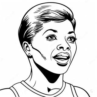 Wilma Rudolph Ausmalbild | Wilma Rudolph Ausmalbild
