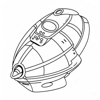 Science-Fiction Raumschiff Ausmalbild | Science-Fiction Ausmalbild