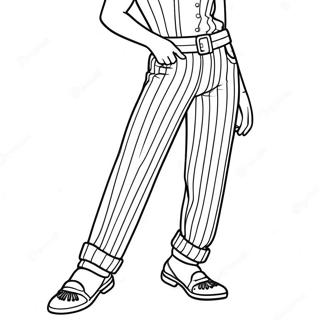 Gestreifte Hosen Ausmalbild | Hosen Ausmalbild
