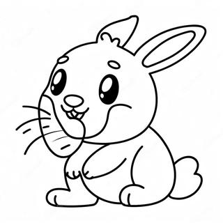 Hase mit Karotte Ausmalbild | Hase mit Karotte Ausmalbild