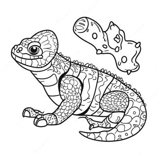Gila Monster Ausmalbild | Gila Monster Ausmalbild