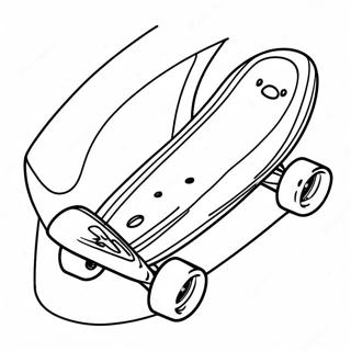 Skateboard Ausmalbild | Skateboard Ausmalbild