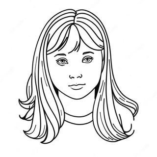 Ausmalbild des Daria-Lieds | Daria Lied Ausmalbild