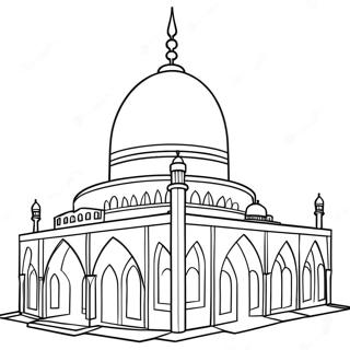 Moschee Ausmalbild | Moschee Ausmalbild
