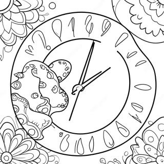 Spaß Countdown Timer Ausmalbild | Countdown Ausmalbild