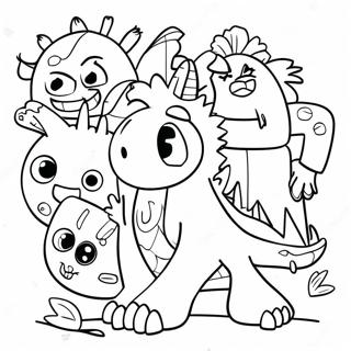 Alphabet Monster Ausmalbild | Alphabet Monster Ausmalbild