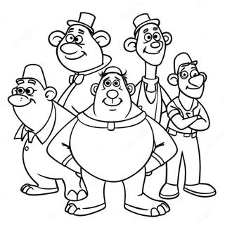 Flushed Away Filmcharaktere Ausmalbild | Weggespült Ausmalbild
