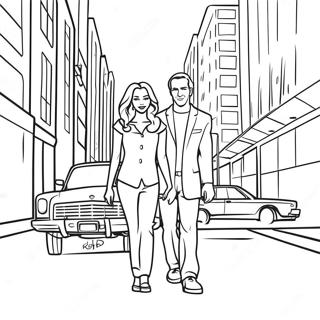 Roddy und Rita in der Stadt Ausmalbild | Weggespült Ausmalbild