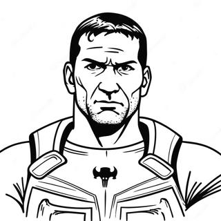 Punisher in Aktion Ausmalbild | Der Bestrafer Ausmalbild