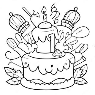 Glücklicher 12. Geburtstag Malvorlagen