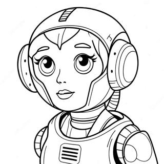 Mädchen Roboter Ausmalbild | Mädchen Roboter Ausmalbild