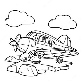Lego Flugzeug Ausmalbild | Lego Flugzeug Ausmalbild