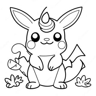 Gothic Dunkle Typ Pokémon Ausmalbild | Dunkeltyp Pokémon Ausmalbild