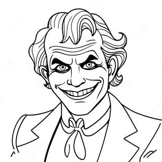 Lächelnder Joker Ausmalbild | Joker Ausmalbild