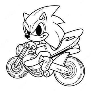 Sonic Riders Ausmalbild | Sonic Reiter Ausmalbild