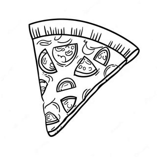 Leckeres Pizza Hut Stück Malbuchseite | Pizza Hut Ausmalbild