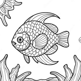 Bunte Fische der Bahamas Ausmalbild | Bahamas Ausmalbild