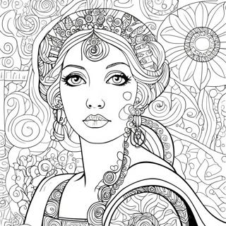 Klimt Ausmalbild | Klimt Ausmalbild