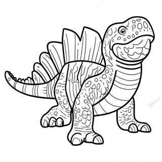 Dimetrodon Ausmalbild | Dimetrodon Ausmalbild