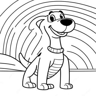 Fröhlicher Slinky Hund Ausmalbild | Slinky Hund Ausmalbild