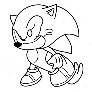 Sonic Among Us Charakter Ausmalbild | Sonic Unter Uns Ausmalbild