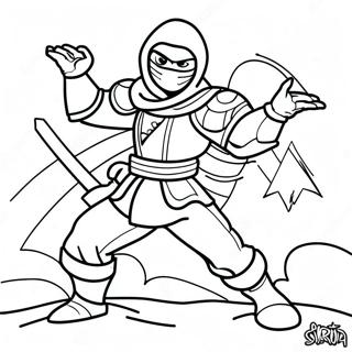 Nacht Ninja Ausmalbild | Nacht Ninja Ausmalbild