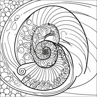 Bunte Fibonacci-Folge Ausmalbild | Fibonacci Ausmalbild