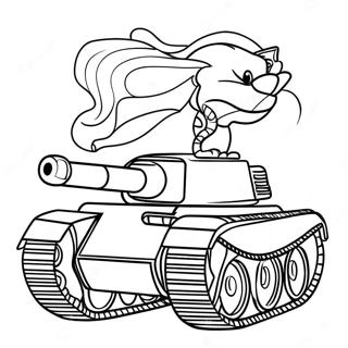 Realistisches Tigerpanzer Ausmalbild | Tiger Panzer Ausmalbild