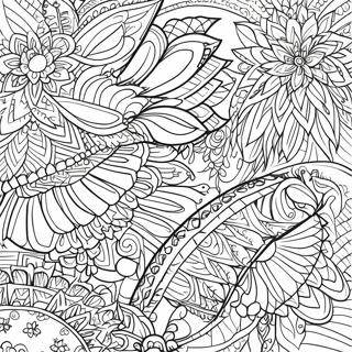 Komplexe Pysanky-Muster Ausmalbild | Pysanky Ausmalbild