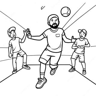 Dude Perfect Trick Shot Ausmalbild | Dude Perfect Ausmalbild