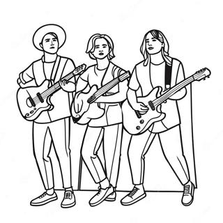 ENHYPEN Mitglieder im Konzert Ausmalbild | ENHYPEN Ausmalbild