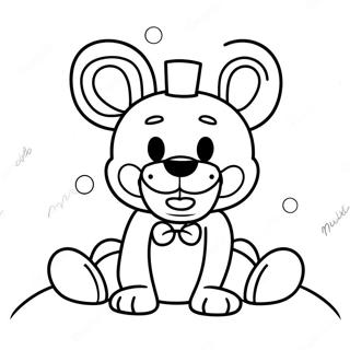 Niedlicher Lefty FNAF Ausmalbild | FNAF Lefty Ausmalbild