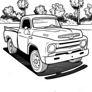 Klassischer Dodge Truck Ausmalbild | Dodge Truck Ausmalbild