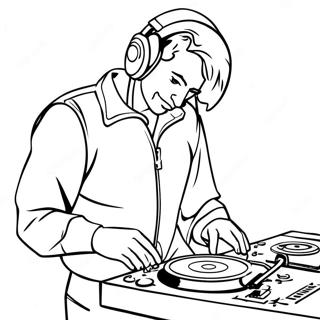 Wie groß ist DJ Music Man Malvorlagen