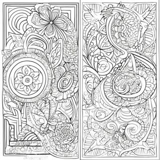 Seiten von Kells Komplexe Designs Ausmalbild | Seiten von Kells Ausmalbild