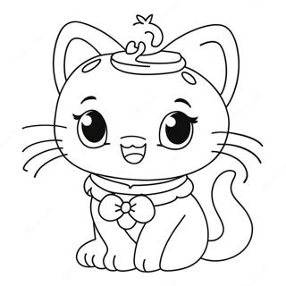 Charmmy Kitty süßes Ausmalbild | Charmmy Kitty Ausmalbild