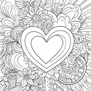 Bunte Ich liebe Ausmalbilder | Ich Liebe Ausmalbild