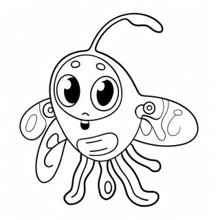 Niedlicher Plankton Charakter Ausmalbild | Plankton Ausmalbild