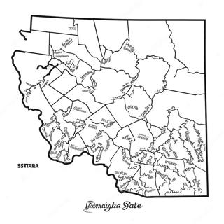 Umriss des Bundesstaates Pennsylvania Ausmalbild | Pennsylvania Ausmalbild