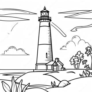OBX Leuchtturm Ausmalbild | OBX Ausmalbild