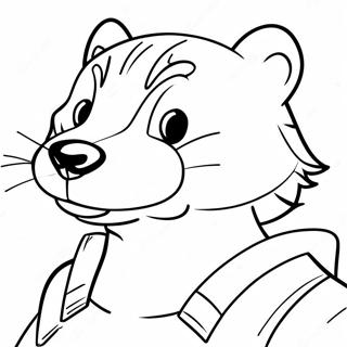 Bucky Dachs Ausmalbild | Bucky Dachs Ausmalbild