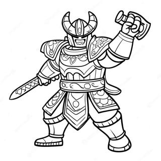 Lord Garmadon Epischer Kampf Ausmalbild | Lord Garmadon Ausmalbild