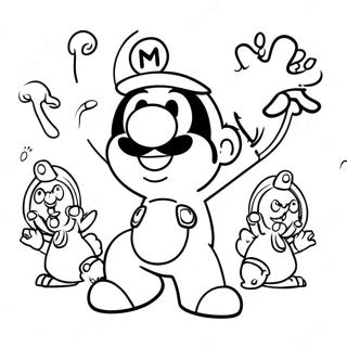Mario Rabbids Abenteuer Ausmalbild | Mario Rabbids Ausmalbild