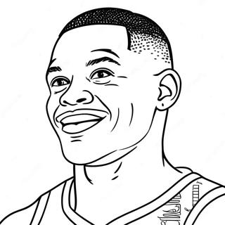 Russell Westbrook Ausmalbild | Russell Westbrook Ausmalbild
