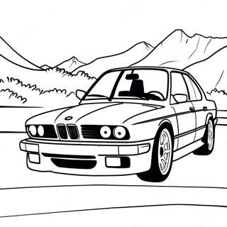 BMW M5 Ausmalbild | BMW M5 Ausmalbild